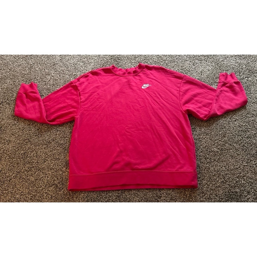Nike Women's Pink Crewneck Sweatshirt Pullover Size Small